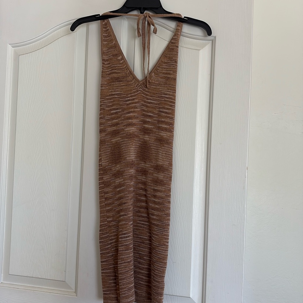Wild Fable tan/brindle print dress.